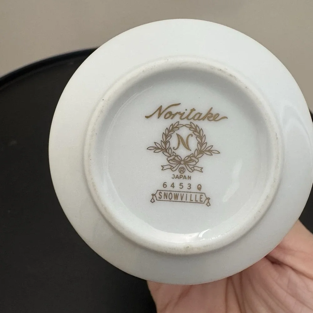 Vintage NORITAKE‎ Snowville 6453 White Creamer Pitcher 1960s 4 Inch MCM *